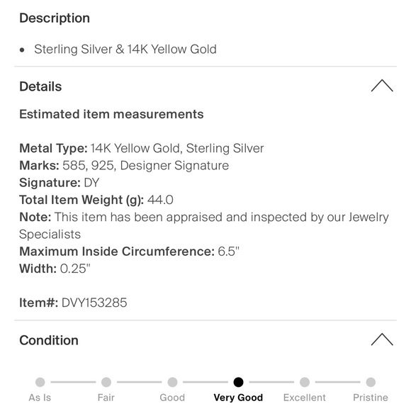 David Yurman Buckle Classic Cable Bracelet - Picture 3 of 4